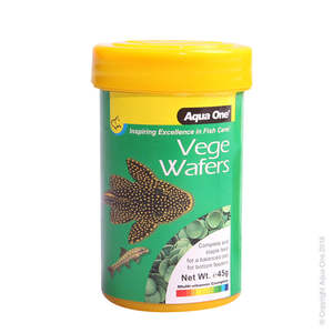Fish Food: Aqua One Vege Wafer Food