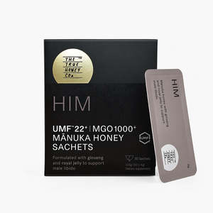Sachets: Him 1000+ MGO Mānuka Honey Sachets (30 Pack)