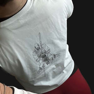 Tees: The Barbell Warrior Crop Tee