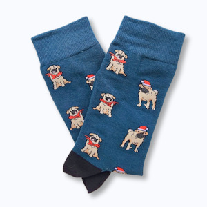 Animal Lover: Christmas Pug Socks