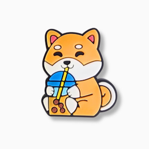 Animal Jibbitz Collection: Shiba Boba Charm