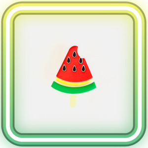 Glow In The Dark Jibbitz: Watermelon Glowing Charm