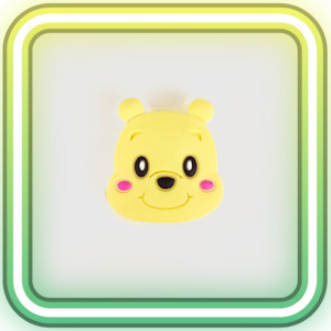 Glow In The Dark Jibbitz: Pooh Bear Glowing Charm