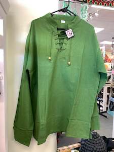 Summer clothing: Bohemian style handcrafted cotton Kurta / Shirt CLEARANCE # 759