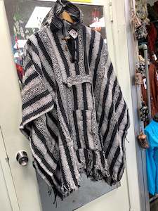 Bohemian style handcrafted Hoodie Plus size UNISEX Gheri poncho #017042