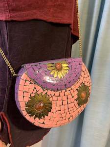 metal / Brass purse/ Clutch: Bohemian style handcrafted metal / Brass Clutch #906