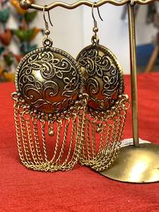 Boho Earrings: BOHEMIAN HANDCRAFTED DANGLE EARRINGS #EAR153
