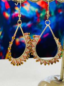 Boho Earrings: BOHEMIAN HANDCRAFTED AZTEC EARRINGS #EAR120