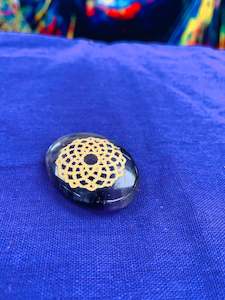 Natural Healing Stones: BOHO NATURAL PALM STONE # 12218