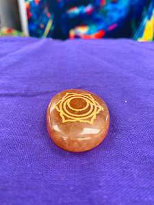 Natural Healing Stones: BOHO NATURAL PALM STONE # 12217