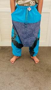 Boho Cotton Pants: Bohemian Handcrafted Drop crotch Pants #STP279