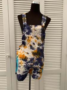 Handcrafted Cotton Overall Shorts  #431445