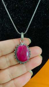 Free Soul Statement Necklaces: HANDCRAFTED NATURAL STONE PENDANT #A203