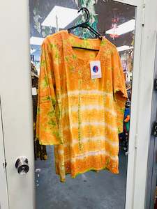 Bohemian style handcrafted cotton Tie dye Top #97618