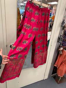 Boho Cotton Pants: BOHEMIAN STYLE HANDCRAFTED PLAZZO  PANT #5521