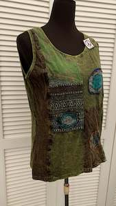 Boho Tops: Bohemian style handcrafted tank Top #77614