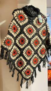 Poncho: Handcrafted Crochet poncho #36