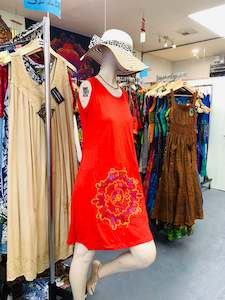 Dress: Bohemian style handcrafted Mandala dress #400