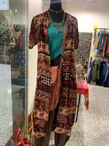 Dress: Bohemian style handcrafted Kimono #4822