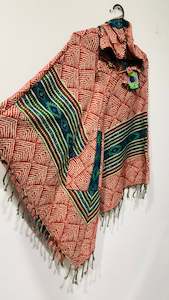 Bohemian style handcrafted Hoodie poncho #0172233