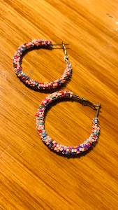 Boho Earrings: BOHEMIAN HANDCRAFTED HOOP EARRINGS #EAR160