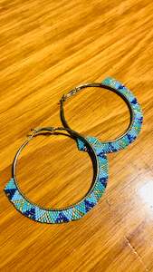 BOHEMIAN HANDCRAFTED HOOP EARRINGS #EAR159