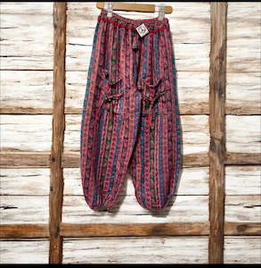 HANDCRAFTED HIPPIE WOOLLEN PANTS# 11128
