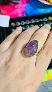 Boho Rings: Bohemian handcrafted Stone ring #574