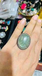 Bohemian handcrafted Stone ring #569