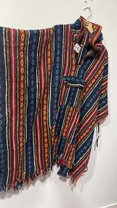 Bohemian style handcrafted Hoodie UNISEX Gheri poncho #01570