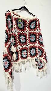 Handcrafted Crochet poncho #36