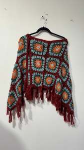 Handcrafted Crochet poncho #35