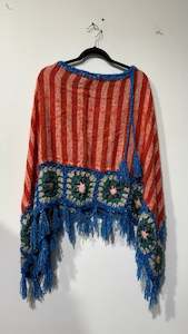 Handcrafted Crochet poncho #35