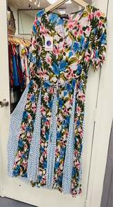 Bohemian style handcrafted Crinkle dress #4605