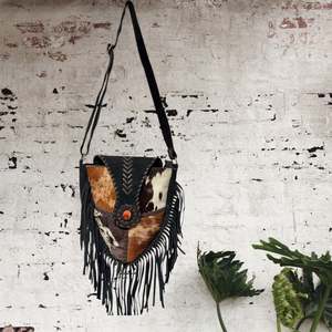 HANDCRAFTED GENUINE SUEDE LEATHER BAG  #LEA1078