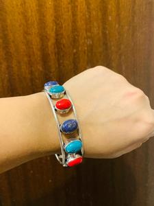 Accessories Cuff Bangles Pendants Macrame Crystals Pendants: BOHO STYLE HANDCRAFTED AGATE STONES BANGLE# 8489