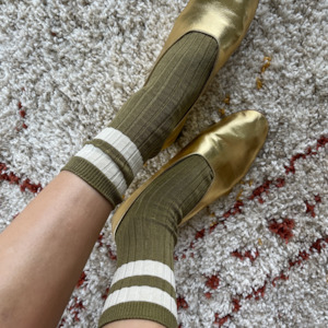 Le Bon Shoppe: Her Varsity Socks - Fern
