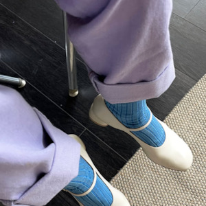 Le Bon Shoppe: Her Socks Solid - Electric Blue
