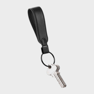 Orbitkey: Leather Loop Keychain - Black