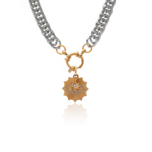 Body: Nova Necklace - Silver + Gold