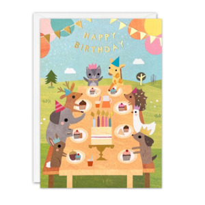 Happy Birthday Tea Party card