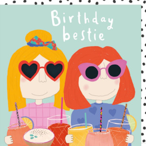 Cards Wrapping: Birthday Bestie Card