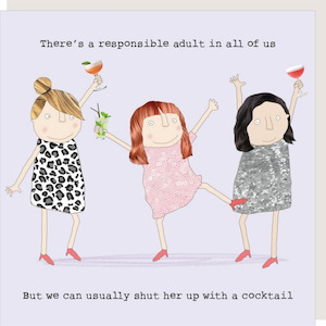 Responsible Girl Birthday Card