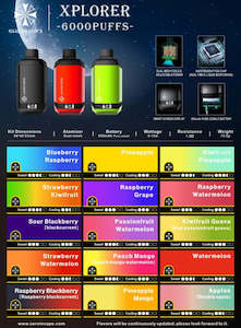 prefilled pod deals: Serein Xplorer 6000 Puffs
