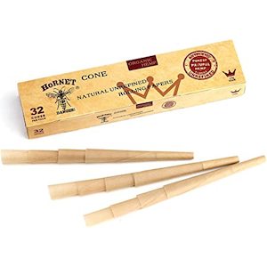 HORNET Pre-Rolled Cones, 32 PCS Cones of 1 1/4 Size, Tubes Rolling Papers with Tips (78mm)