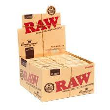 Rolling Papers: RAW Classic Connoisseur Kingsize Slim with Pre-rolled Tips