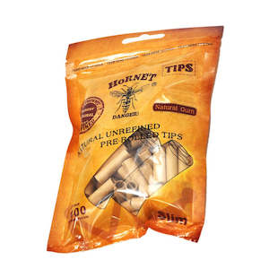 Hornet Natural Pre Rolled Tips 7mm