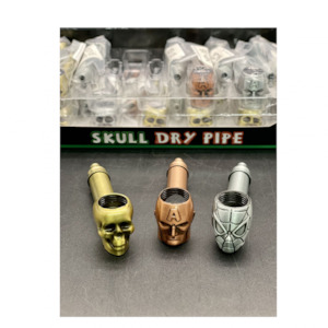 Pipes: YD 15 Metal Pipe skull 8.5cm