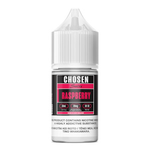 Local Vape Juice: Chosen Salts - Raspberry