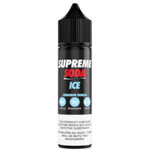 Imported Vape Juice: Supreme Iced (Soda) - Cinnamon Vanilla